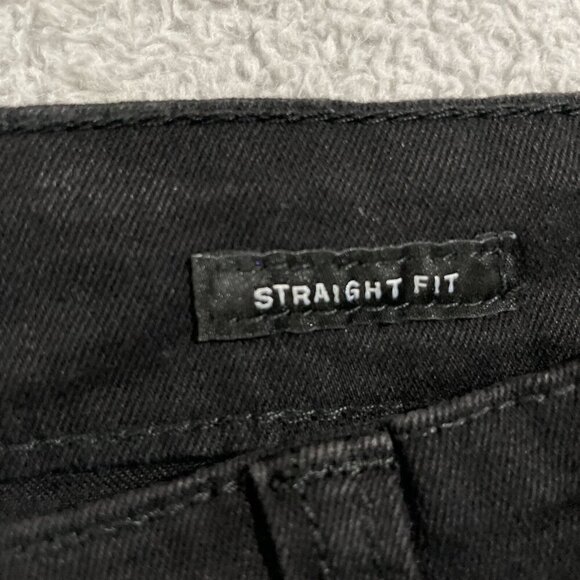 NEW Kenneth Cole Mens 38x34 Straight Fit Stretch Denim Jeans Black Cotton Blend - Picture 5 of 10